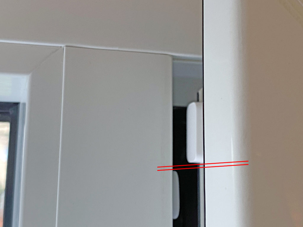 Aqara Fenstersensor versteckt einbauen