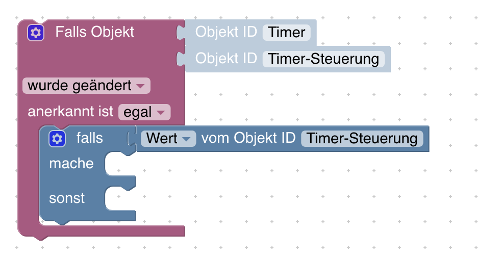 Einen einfachen Countdown-Timer kannst du mithilfe eines Datenpunkts und ein paar Blockly-Blöcken schnell selbst erstellen. Hier erfährst du, wie das funktioniert.