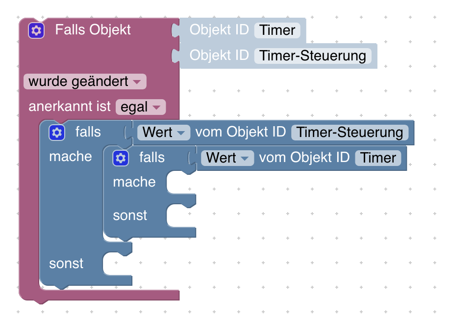 Einen einfachen Countdown-Timer kannst du mithilfe eines Datenpunkts und ein paar Blockly-Blöcken schnell selbst erstellen. Hier erfährst du, wie das funktioniert.