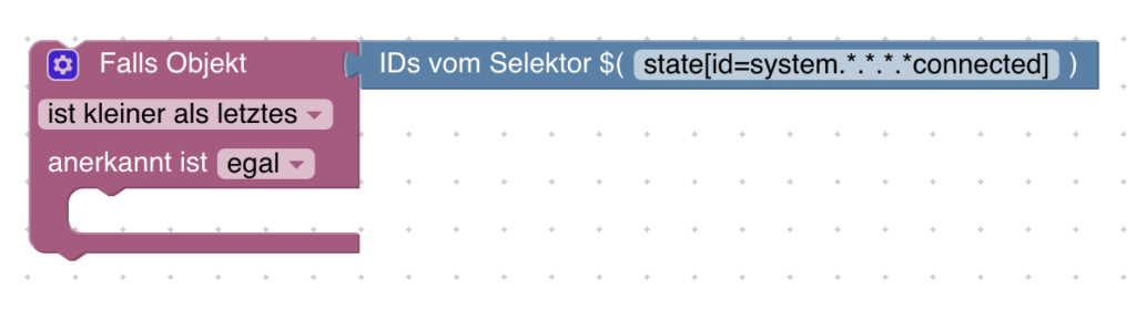 Blockly-Beispiel: Status von  Instanz mit Push oder E-Mail überwachen