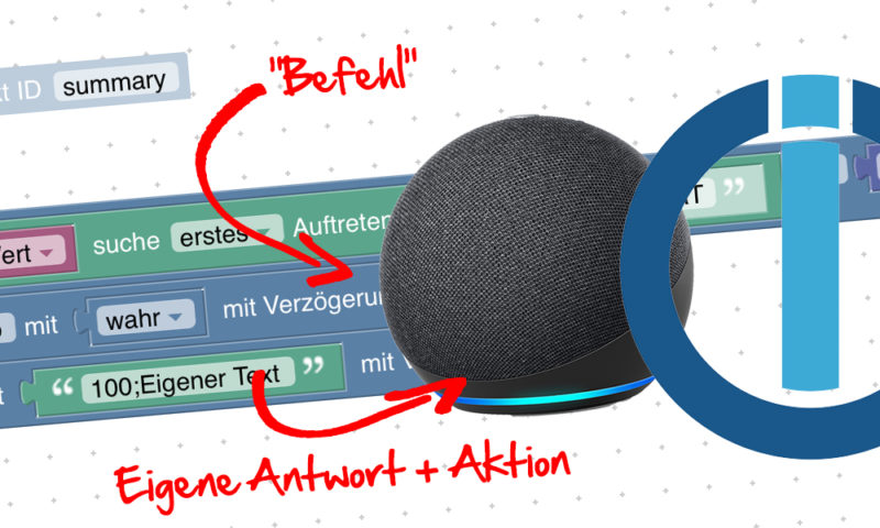 Wie du mit ioBroker und Blockly Alexa und deine Echo-Devices dazu bringst, von dir definierte Aktionen auszulösen und eigene Antworten auf deine Anfragen zu geben, erkläre ich dir in diesem Artikel.