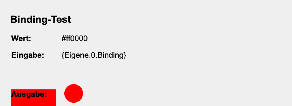 Mit einem sogenannten "Binding" kannst du in deiner Visualisierung dynamisch Farben ausgeben, Formatierungen anpassen, Berechnungen durchführen oder bedingungsabhängig verschiedene Werte verändern.