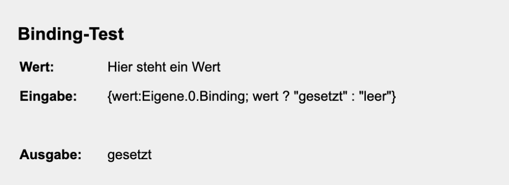 Mit einem sogenannten "Binding" kannst du in deiner Visualisierung dynamisch Farben ausgeben, Formatierungen anpassen, Berechnungen durchführen oder bedingungsabhängig verschiedene Werte verändern.