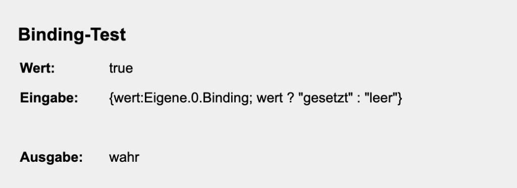 Mit einem sogenannten "Binding" kannst du in deiner Visualisierung dynamisch Farben ausgeben, Formatierungen anpassen, Berechnungen durchführen oder bedingungsabhängig verschiedene Werte verändern.