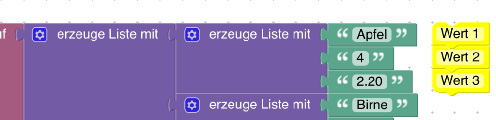 Wenn du mit Blockly eine Liste mit weiteren Listen erstellst, kannst du diese nicht mehr sortieren lassen. Hier erfährst du, wie du solche multidimensionale Listen nach allen Werten sortieren kannst.