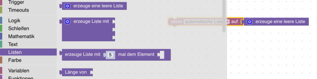 ioBroker: Automatische Listen einfach mit Blockly erstellen 2 Blockly-Beispiele: Automatische Listen einfach mit Blockly erstellen