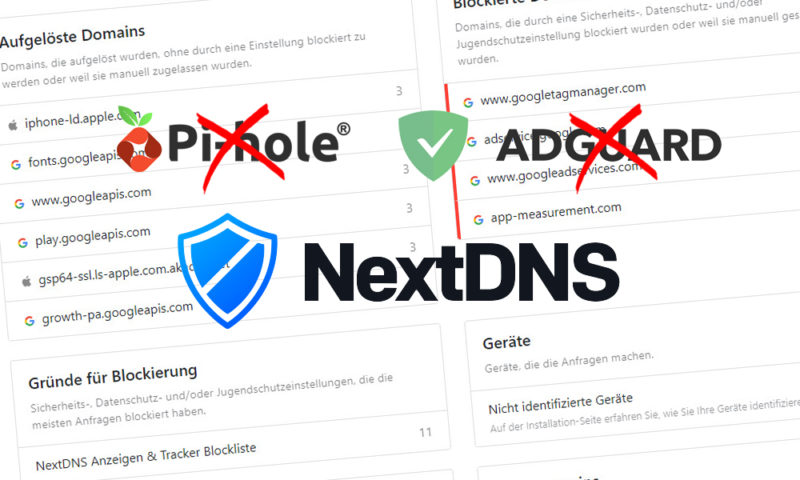 Wer sich keine zusätzliche Hardware anschaffen möchte oder sich an die Installation und Konfiguration eines Raspberry nicht herantraut, für den gibt es eine bessere Alternative. NextDNS steht für das moderne Internet als Firewall Lösung, und soll vor allen Arten von Sicherheitsbedrohungen schützen. Blockiert Anzeigen und Tracker auf Webseiten und in Apps und bietet ein sicheres und überwachtes Internet für Kinder — auf allen Geräten und in allen Netzwerken.