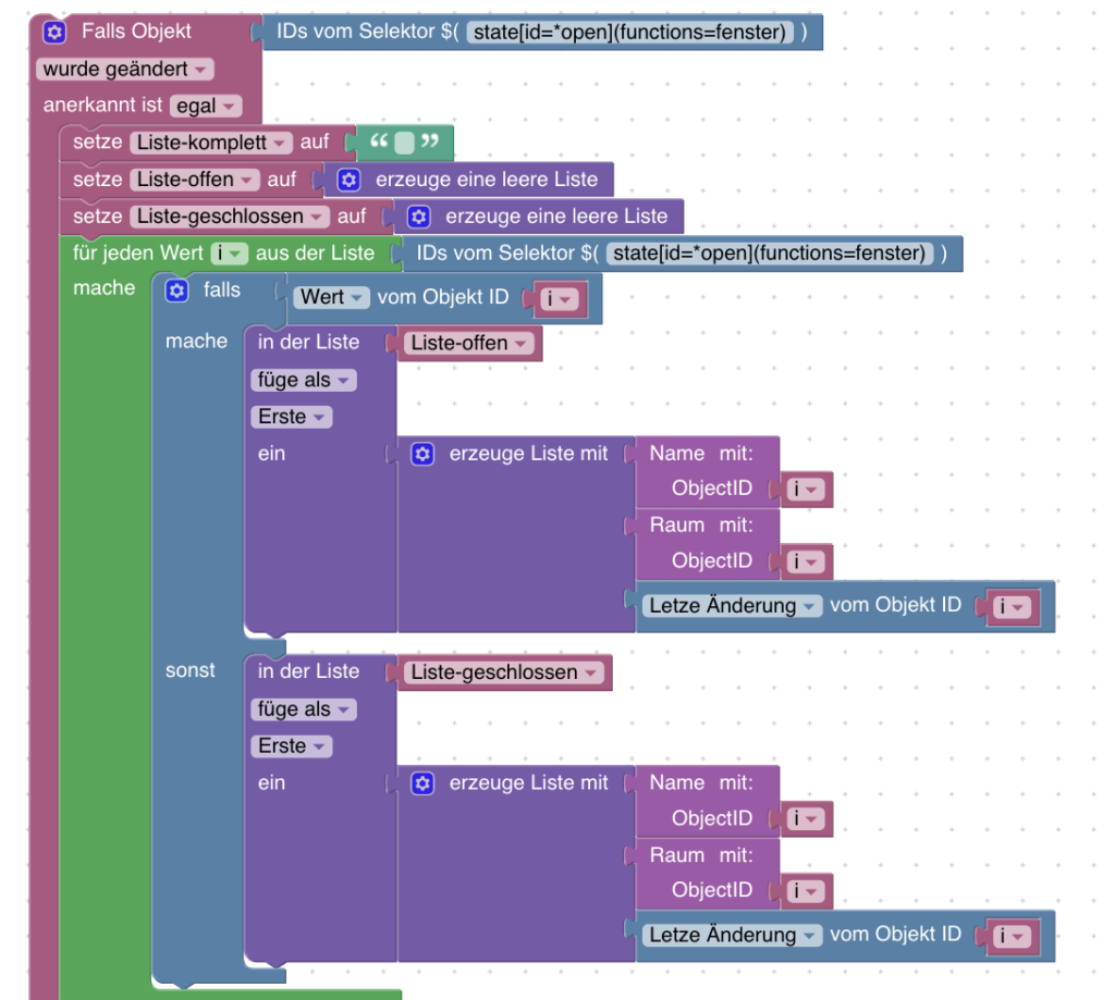 Wie du eine automatische Übersicht von deinen geschlossenen und geöffneten Fenster als reinte Textliste oder formatierte HTML-Tabelle generieren kannst, erfährst du in diesem Artikel.