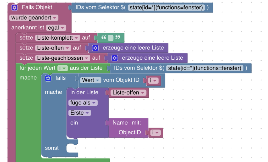 Wie du eine automatische Übersicht von deinen geschlossenen und geöffneten Fenster als reinte Textliste oder formatierte HTML-Tabelle generieren kannst, erfährst du in diesem Artikel.